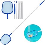 �cumoire de piscine t�lescopique 160 cm ? filet 30�30 cm tige aluminium 5 sections l�g�re r�utilisable ...