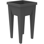 Eda espace potager veg&table urban - l385 x p385 x h68 cm - 4 bouchons dvacuation - anthracite