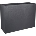Eda jardini�re rectangulaire volcania effet pierre anthracite 46 litres - 785 x 295 x 60 cm