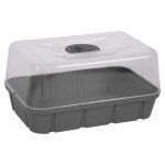 Eda plastiques mini serre de culture - 38 x 25 x 19 cm - gris anthracite Eda plastiques mini serre de culture - 38 x 25 x 19 cm - gris anthracite