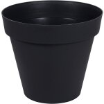 Eda plastique pot de fleurs toscane - 356 l - gris anthracite