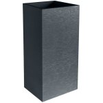 Eda pot de fleurs haut carr graphit - 31 l - 395 x 395 x h 80 cm - gris anthracite