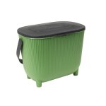 Poubelle  compost - eda - 31. 5 x 21. 7 x 25 cm - 10 l - vert cactus