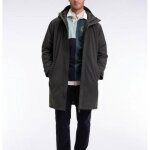 Eden park - parka longue en nylon  capuche intgre - kaf1 - l