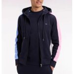 Eden park - sweatshirt  capuche zipp en molleton marine - rom - l