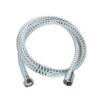 Edouard rousseau - flexible de douche pvc - 1. 50m - chrom� / blanc