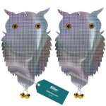 Effaroucheur doiseaux de pigeons de moineaux d�tourneaux dhirondelles - 2 morceaux de hibou hologramme ...