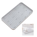 �gouttoir � vaisselle 2 niveaux - plastique blanc - 31x17. 5cm - pour tasses bols