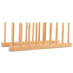 gouttoir  vaisselle - bambou - 345 x 115 x 10 cm - support assiettes - rangement cuisine - cologique ...