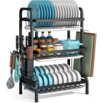 gouttoir  vaisselle cuisine avec plateau dgouttement en acier inoxydable 3 tages grand gouttoir ...