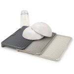 �gouttoir � vaisselle - joseph joseph - extensible - gris - plastique - design contemporain