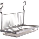 �gouttoir � vaisselle mural pliable en acier inoxydable