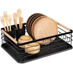 Égouttoir à vaisselle plateau Étendoir pour Évier cuisine rangement couverts ustensiles assiettes verres ... Égouttoir à vaisselle plateau Étendoir pour Évier cuisine rangement couverts ustensiles assiettes verres ...