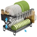 Egouttoir  vaisselle pliable egouttoir vaisselle inox pour organiser facilement la cuisine 40x32x48cm ...