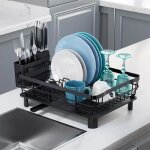 Egouttoir à vaisselle sur evier avec drainage egouttoir vaisselle cuisine avec plateau dégouttement et ... Egouttoir à vaisselle sur evier avec drainage egouttoir vaisselle cuisine avec plateau dégouttement et ...