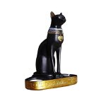 gyptien chat statue de rsine fabriqu  la mainsculpture de chat dcoration figurine gyptienne  chat ...