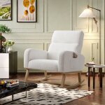 Fauteuil à bascule rembourré chaise à bascule relax avec pieds en bois fauteuil allaitement 69. 2x78. ... Fauteuil à bascule rembourré chaise à bascule relax avec pieds en bois fauteuil allaitement 69. 2x78. ...