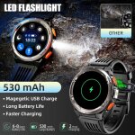 Eigiis ke5 montre intelligente noir orange avec lampe de poche boussole altitude montre de sport Eigiis ke5 montre intelligente noir orange avec lampe de poche boussole altitude montre de sport