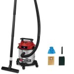 Einhell aspirateur eaux et poussi�res tc - vc 1812 / 1 s (950w 180 mbar cuve de 12 l sac collecteur de ...