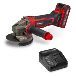 Einhell meuleuse d?angle �125 mm sans fil te - ag 18 / 125 - 2 li kit pxc (18v sans disque) livr� avec ...
