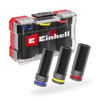 Einhell set 3 douilles � chocs (17 / 19 / 21 mm entra�nement carr� � longueur 80 mm)