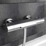 Eisl mitigeur de baignoire thermostatique carneo chrome salle de bain maison 438789