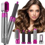 Ekasn brosse soufflante 5 en 1 chauffante femme sche - cheveux lectrique fer  friser brosse pour schage ...