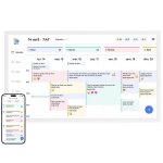 Ekasn cadre photo num�rique 32 calendrier intelligent mural plans simplifi� apps sync �cran tactile 32go ...