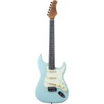 Eko st300 daphne blue guitare forme st