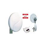 Elap antenne tnt patch hd 50 - amplifie - gain 50 db + ampli / alimentation 5 / 12 / 24 / 220 v - 2 ...