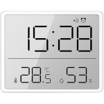 Elebite thermom�tre hygrom�tre num�rique �cran lcd affichage horloge calendrier dos magn�tique couleur ...