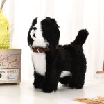 �lectronique chien robot jouet peluche interactive avec musique marche aboie et remue sa queue - pour ...