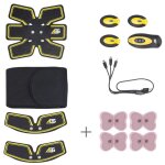 Electrostimulateur - hms - abs master pro - noir / jaune - 20 niveaux dintensit� - 6 modes de fonctionnement ...