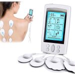 �lectrostimulateur - tens - ems - 16 programmes - 20 niveaux - rechargeable - blanc