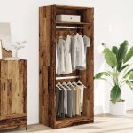 El�gant armoire de couloir / chambre garde - robe - vieux bois - 80x50x200 cm - bois ding�nierie &5959365 ...
