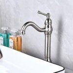 Elektrah robinet lavabo haut rotatif � 360 �mitigeur lavabo pour salle de bain de levier monotrou vasque ...