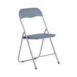 Eleonor chaise pliante rembourre 44x46x79cm 7house. gris