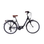 Vélo eleven outdoor experience 26 madame 7v noir brillant unique Vélo eleven outdoor experience 26 madame 7v noir brillant unique