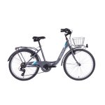 Vélo eleven urban 26 gris brillant unique Vélo eleven urban 26 gris brillant unique