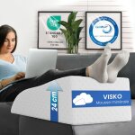 Eloneo coussin rel�ve - jambes en mousse m�moire housse lavable jacquard 62x40x24 cm blanc ? confort ...