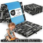 Eloneo matelas pliable 70x190x9 cm lit d?appoint h2 pour adulte / enfant housse amovible idal voyage ...