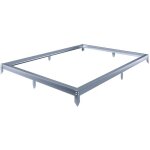 Embase en acier galvanis� pour serre jardin basilic - 475 m� - gris