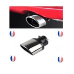 Embout echappement bordure chromée sortie 63 cm / 63mm pour audi mercedes bmw peugeot renault citroën ... Embout echappement bordure chromée sortie 63 cm / 63mm pour audi mercedes bmw peugeot renault citroën ...