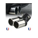 Embout echappement double bordure chromée sortie 63 cm / 63mm pour audi mercedes bmw peugeot renault ... Embout echappement double bordure chromée sortie 63 cm / 63mm pour audi mercedes bmw peugeot renault ...