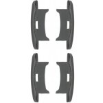 Embout guidage volet roulant - pvc noir - pour lame alu 55x13mm - lot de 4