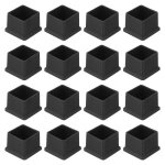 Embout patin sourcing map 16pcs 32x32x24mm carré en pvc pour 25x25mm tube noir pour pied de meuble table ... Embout patin sourcing map 16pcs 32x32x24mm carré en pvc pour 25x25mm tube noir pour pied de meuble table ...