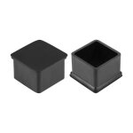 Embout pied chaise caoutchouc 40mm x 40mm meuble carre pied table capuchon couverture 4pcs pzcc Embout pied chaise caoutchouc 40mm x 40mm meuble carre pied table capuchon couverture 4pcs pzcc