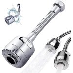 Embout de robinet - handeiu - rallonge rotative 360� - acier inoxydable - �conomie deau - m24