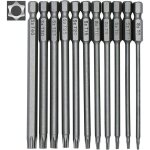 Embouts de tournevis torx magn�tiques - febest - lot de 11 pi�ces - 100 mm de long - t6 - t40 - tige ...