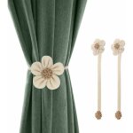 Embrasses  rideaux magntique avec boucles [lot de 2] embrasse rideau large aimante de tressage en ...